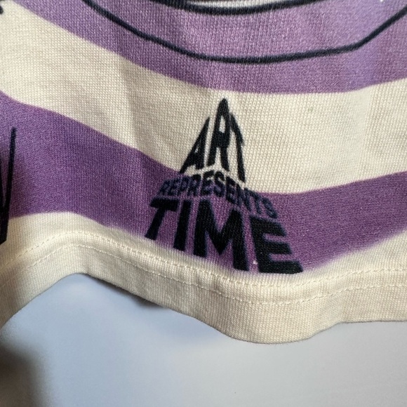 Cream Long Sleeve Sweater with Artistic Monster Designs - Picture 9 of 10